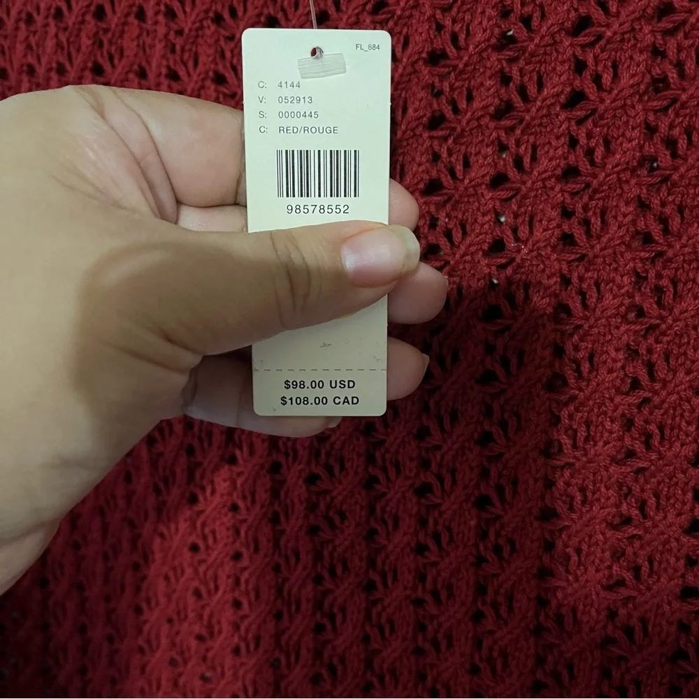 Varley Delaney Knit Vest in red - Picture 5 of 9